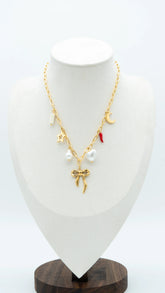 Glitter Charm Necklace